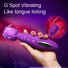 12 Speed Powerful Magic AV Wand Sex Massager Heating Rotate Vibrator G Spot Clitoris Stimulator for Women