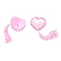 Sexy Women Milk Paste Tassel Heart Shape Sequin decorate Paste Breast Bra Nipple Cover Adhesive erotic lingerie Sticks