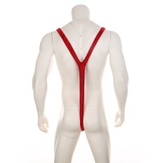 Men's Sexy Bodysuit Christmas Cosplay V-shaped G-string Mankini Fetish