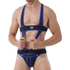 Men's Sexy Bodysuit Exotic Teddies Jockstrap Bodywear Underwear Wrestl