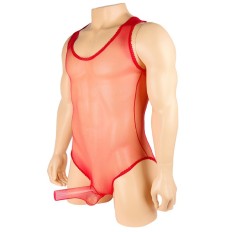 Sexy Men Erotic Sheer Bodysuit ultra-thin Transparent sissy Body Stock