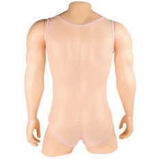 Sexy Men Erotic Sheer Bodysuit ultra-thin Transparent sissy Body Stock