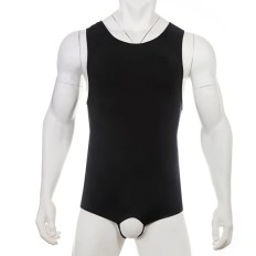 Men's Crotchless Bodysuit Open Butt Underwear Sexy Hollow Out Exotic Lingerie Backless Jumpsuit Fetish Costumes Underpants