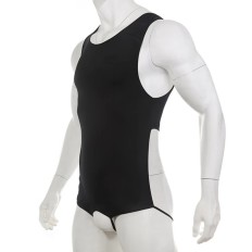 Men's Crotchless Bodysuit Open Butt Underwear Sexy Hollow Out Exotic Lingerie Backless Jumpsuit Fetish Costumes Underpants