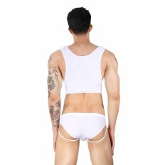 Men's Crotchless Bodysuit Open Butt Underwear Sexy Hollow Out Exotic Lingerie Backless Jumpsuit Fetish Costumes Underpants