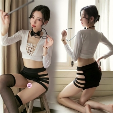 Sexy Lingerie Cosplay Teacher Uniform Temptation OL Lingeri Role Play Costume Japanese Erotic Babydolls Secretary