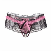 Women's Sexy Thong Lace Panties Underwear One-Size Sexy Lingerie 3 Pcs