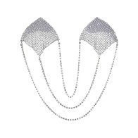 Sexy Rhinestone Nipple Pasties Stickers Women Multilayer Metal Chain Nipple Cover Reusable Nipple Cover For Party