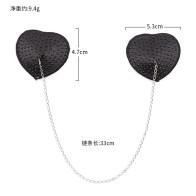 1 Pair Sexy Heart Shape Chain Rhinestone Nipple Cover Women Reusable Breast Wear Silicone Nipple Pasties Stickers Bra Pads