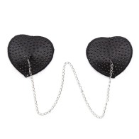 1 Pair Sexy Heart Shape Chain Rhinestone Nipple Cover Women Reusable Breast Wear Silicone Nipple Pasties Stickers Bra Pads