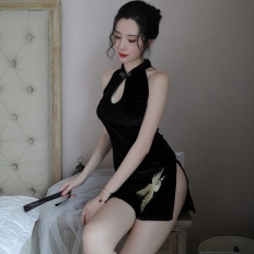 Sexy Underwear Passion Nightclub Provocative Seduction Retro Elegant Goddess Slim-fit Cheongsam