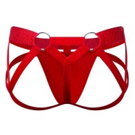 Men's Sexy G String Thongs Erotic Bondage Jockstrap Underwear Bulge Pouch Strap Lingerie Hollow Out O Ring Underpants Hombre