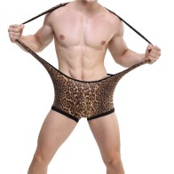 Sexy Mens Leopard Undershirts Jockstrap Bodysuits Camo Jumpsuits Wrestling Singlet One-Piece Leotard Gay Teddies Underwear